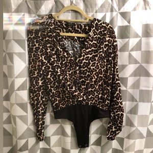 AFRM Small Cheetah Bodysuit